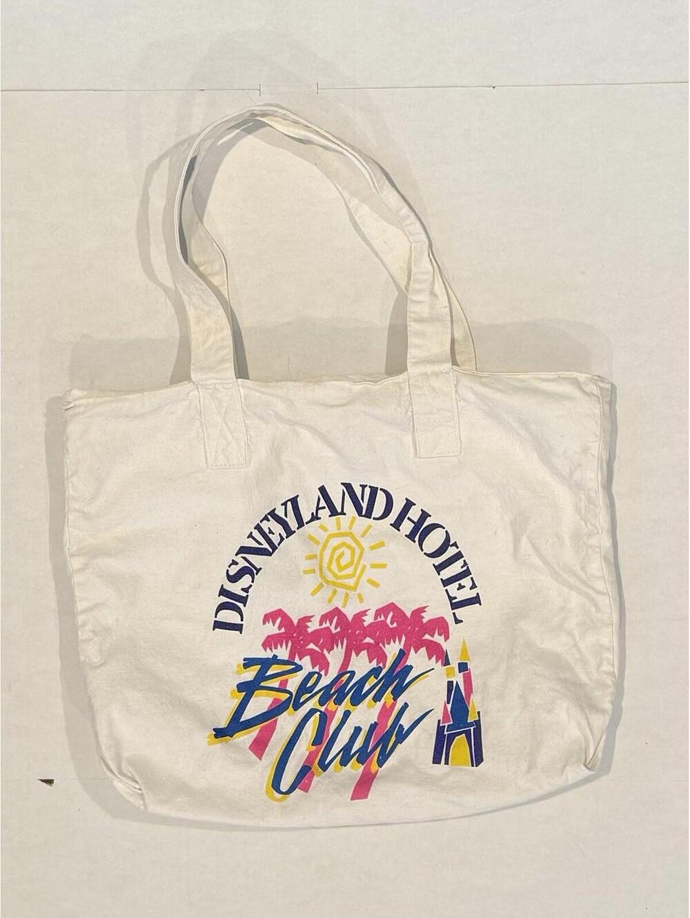 Disneyland Hotel Canvas Beach Tote - Inside Is Water Proof   18”x15”